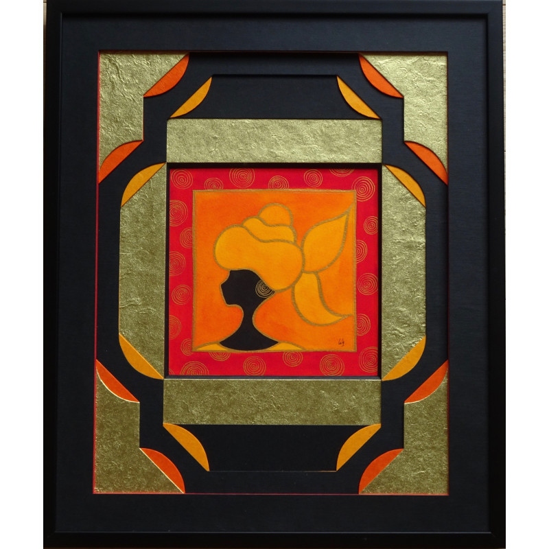 Demi lune inversée sur carré