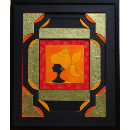 Demi lune inversée sur carré